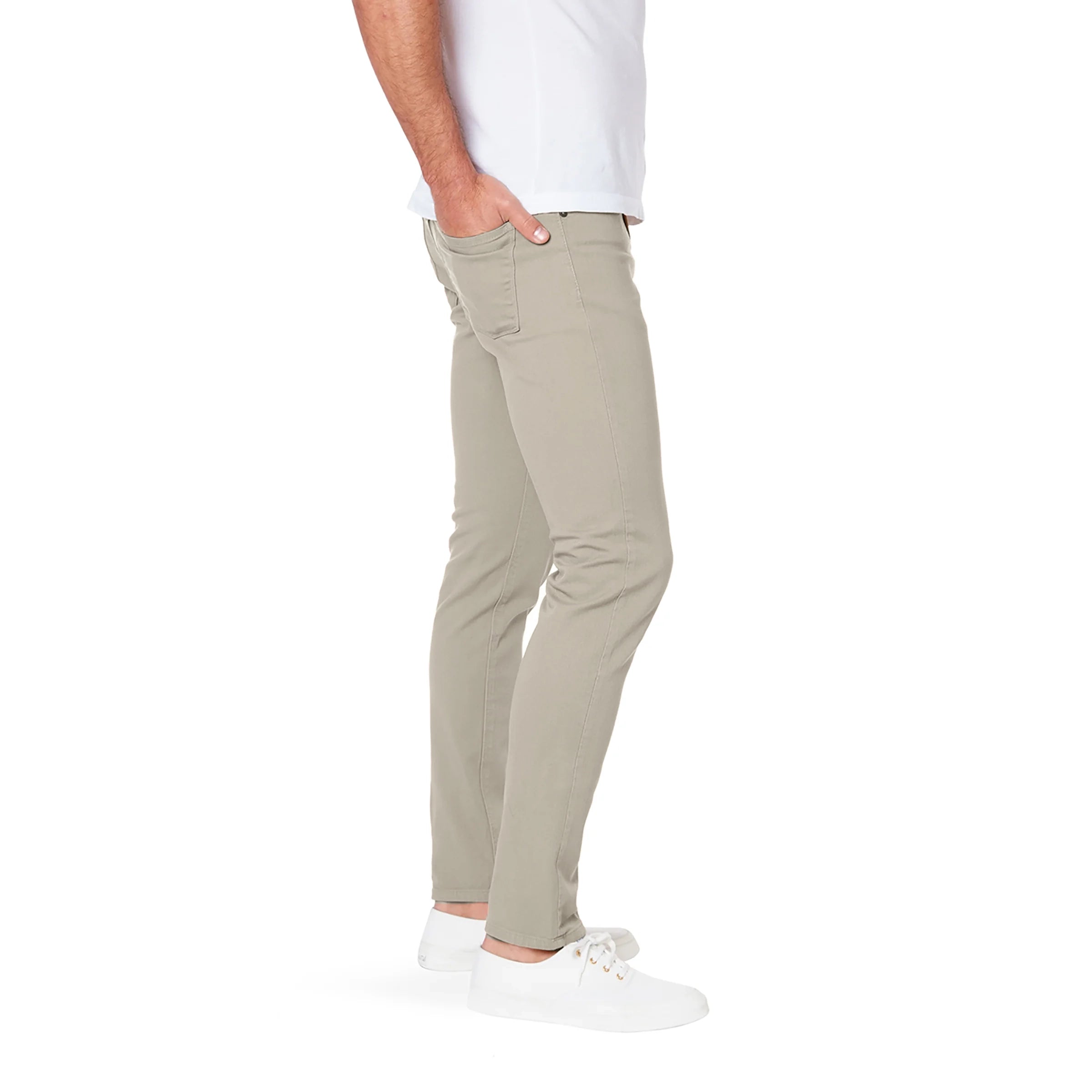 Men wearing Khaki claro Skinny Mercer Jeans