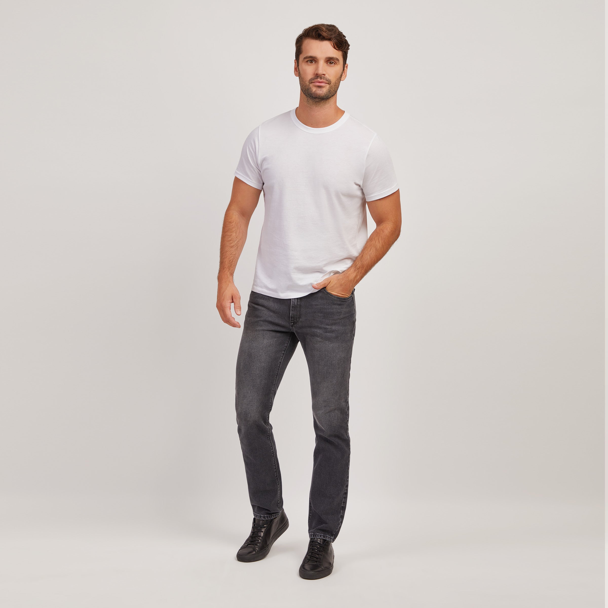 Men wearing Gris oscuro Slim Allen Jeans