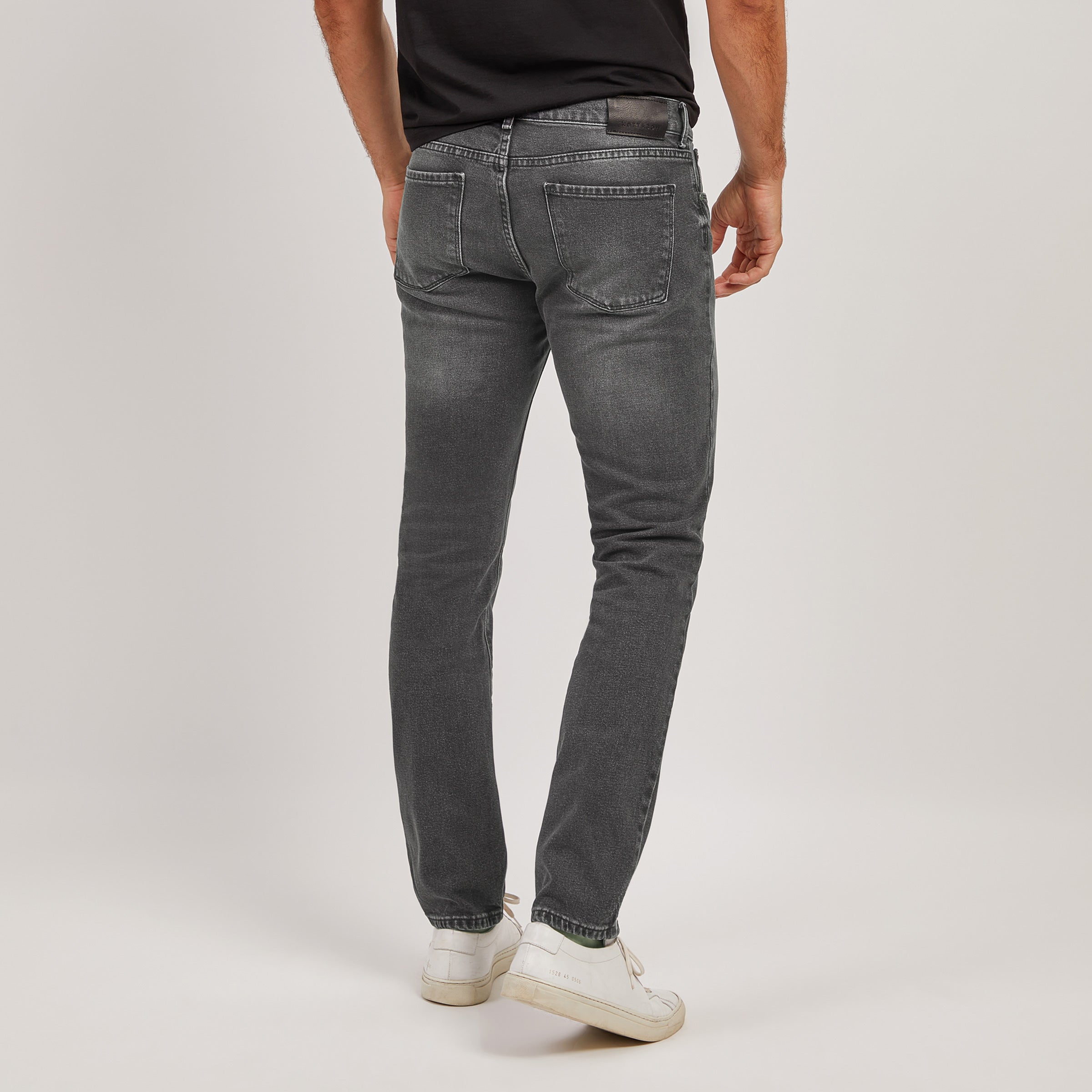 Men wearing Gray Slim Allen Jeans