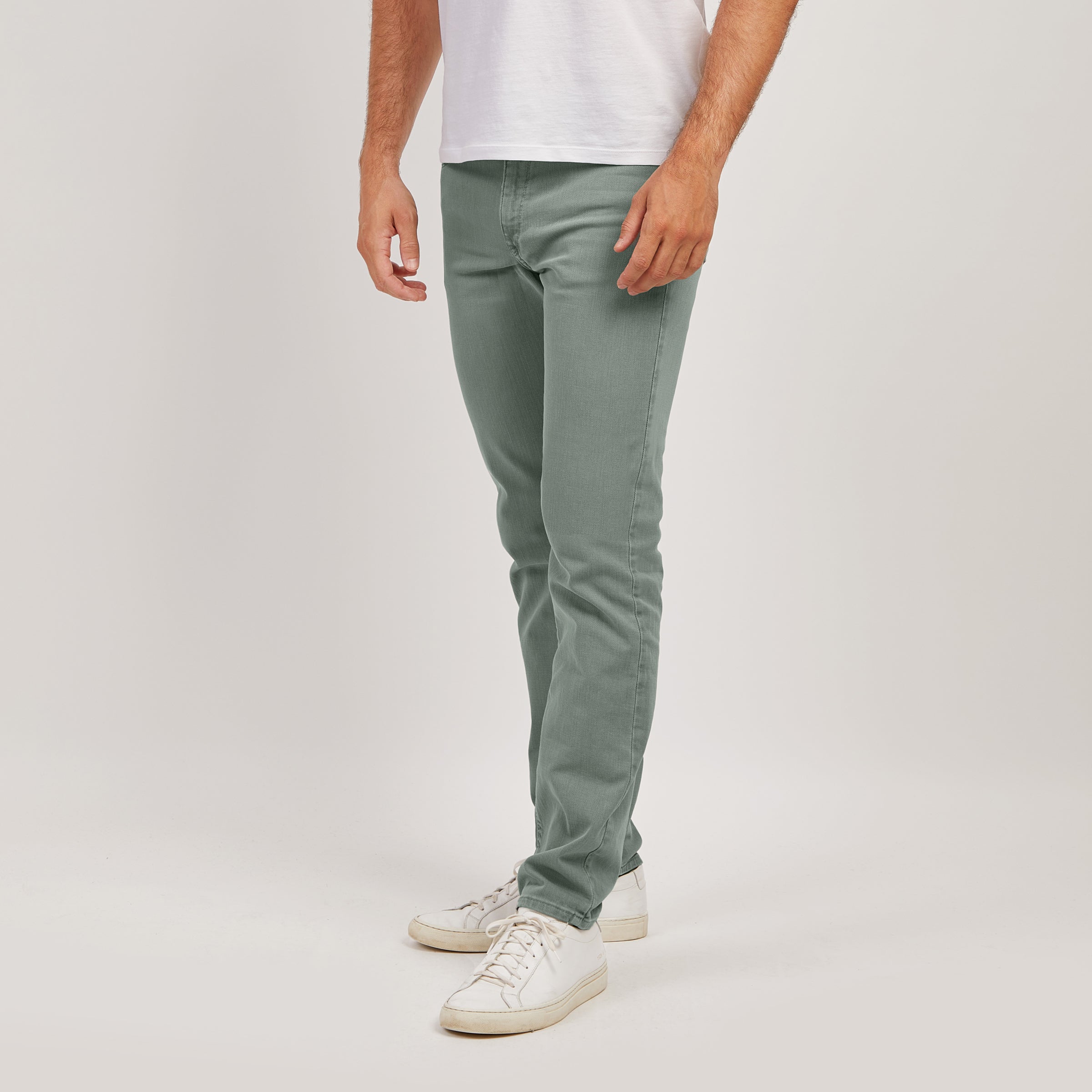 Men wearing Sage Slim Mercer Jeans