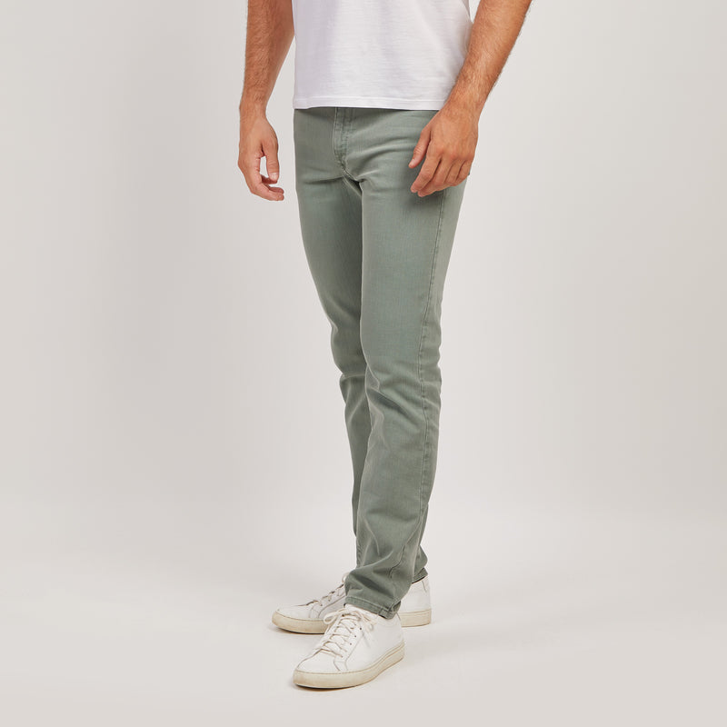 Men wearing Kaki Slim Mercer Jeans