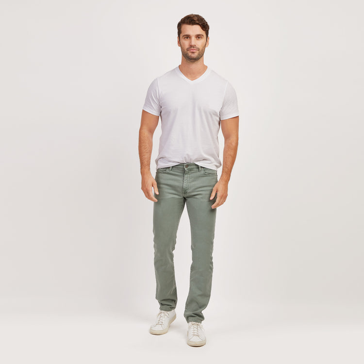 Men wearing Kaki Slim Mercer Jeans