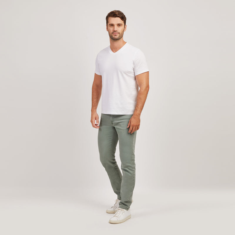 Men wearing Khaki Slim Mercer Jeans