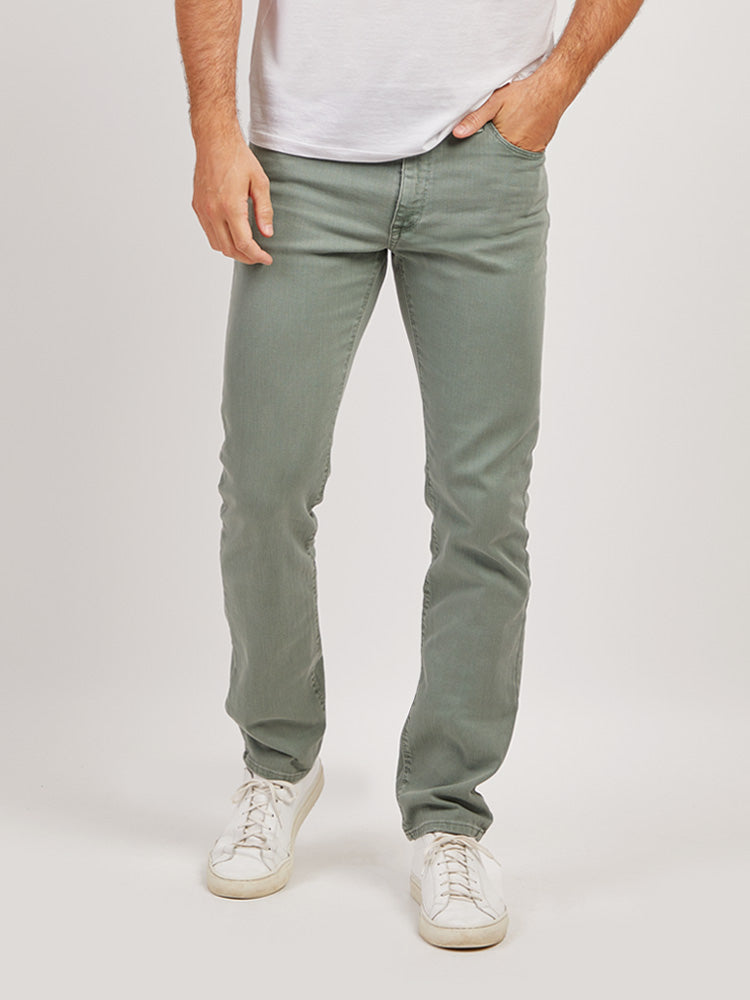 Men wearing Khaki Slim Mercer Jeans