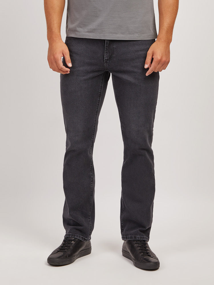 Men wearing Gray Straight Allen Jeans