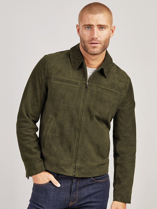 Suede Trucker Jacket jackets