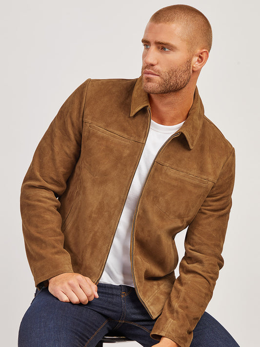 Suede Trucker Jacket jackets