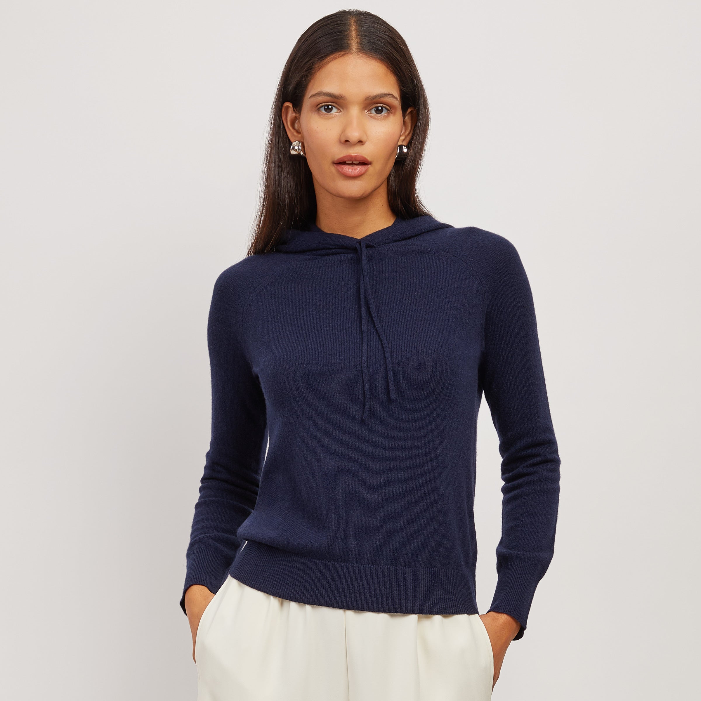 Ladies cashmere hoodie online