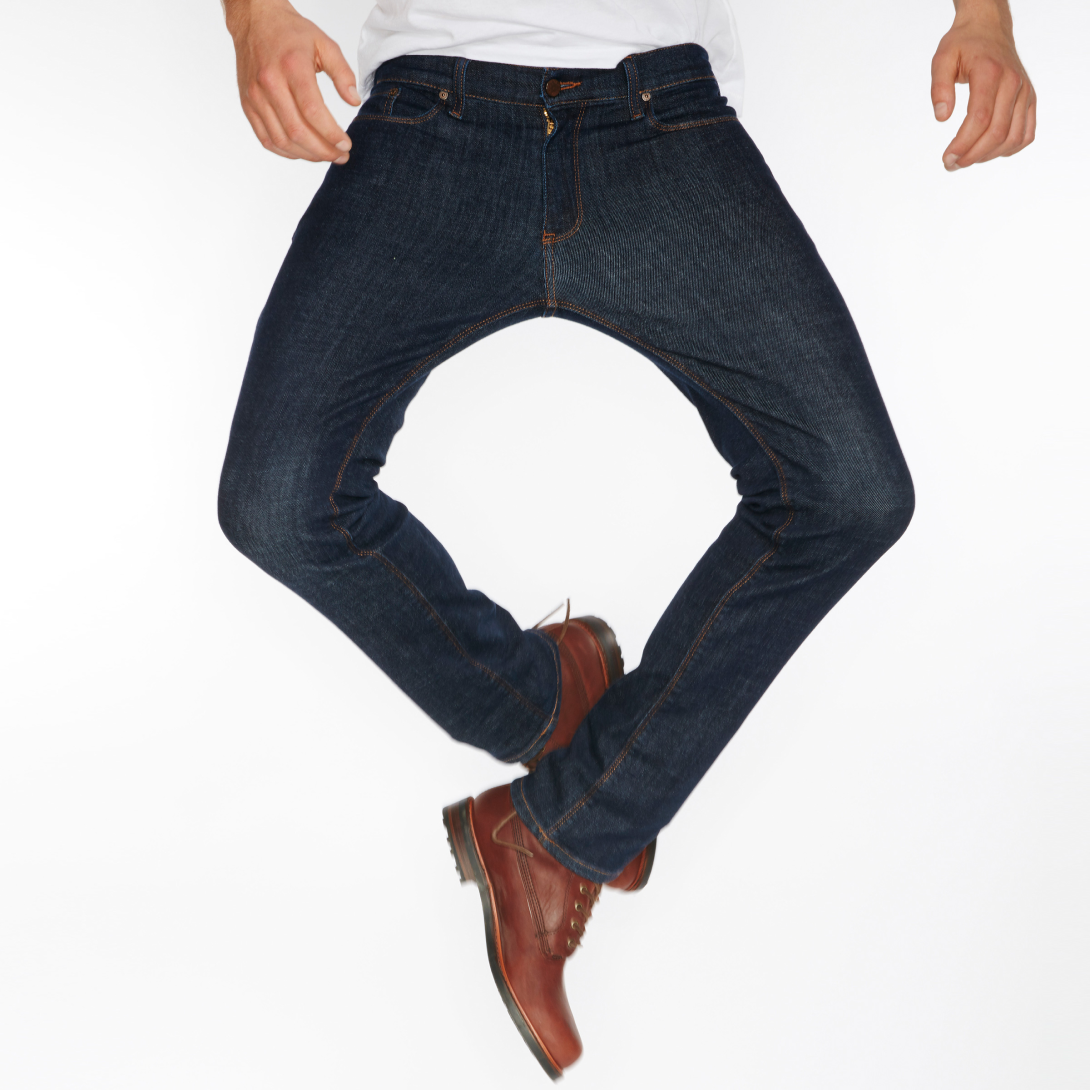 Men wearing Azul oscuro Straight Wooster Jeans