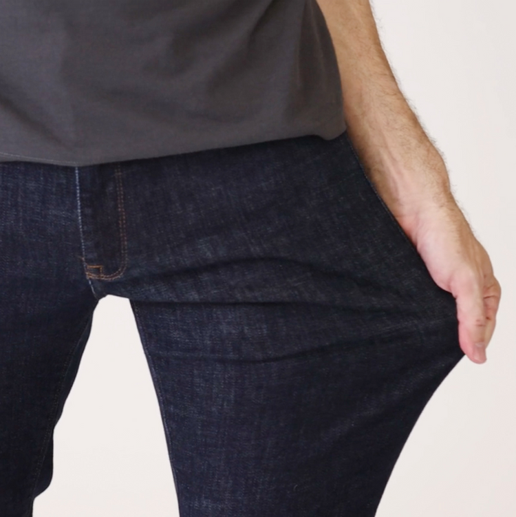 Men wearing Medium Blue Slim Wooster Jeans