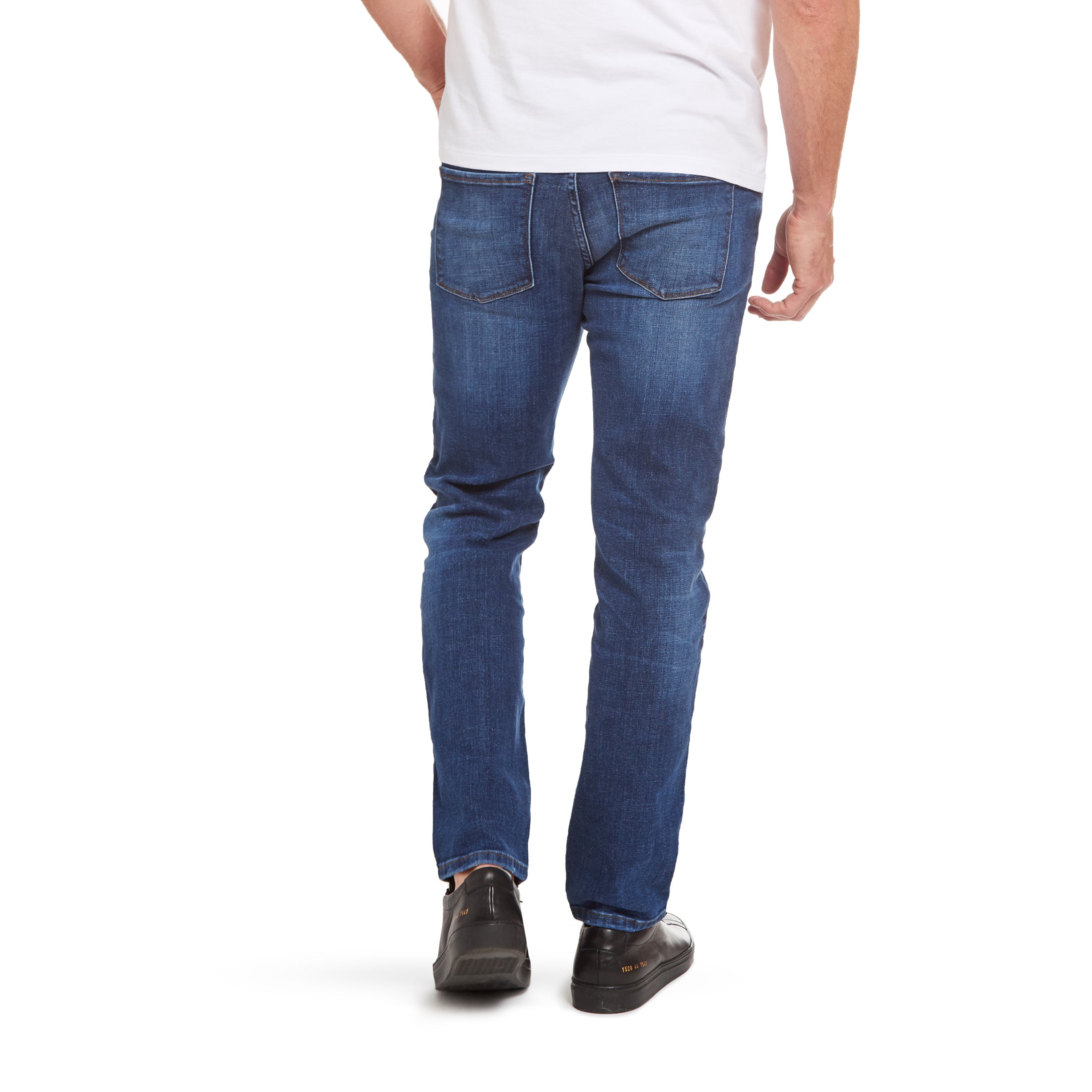 Men wearing Light/Medium Blue Slim Wooster Jeans