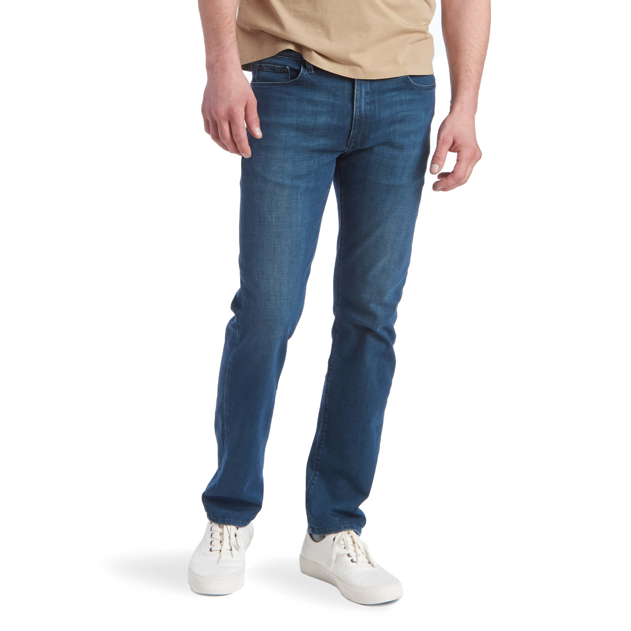 Men wearing Medium/Dark Blue Slim Fulton Jeans