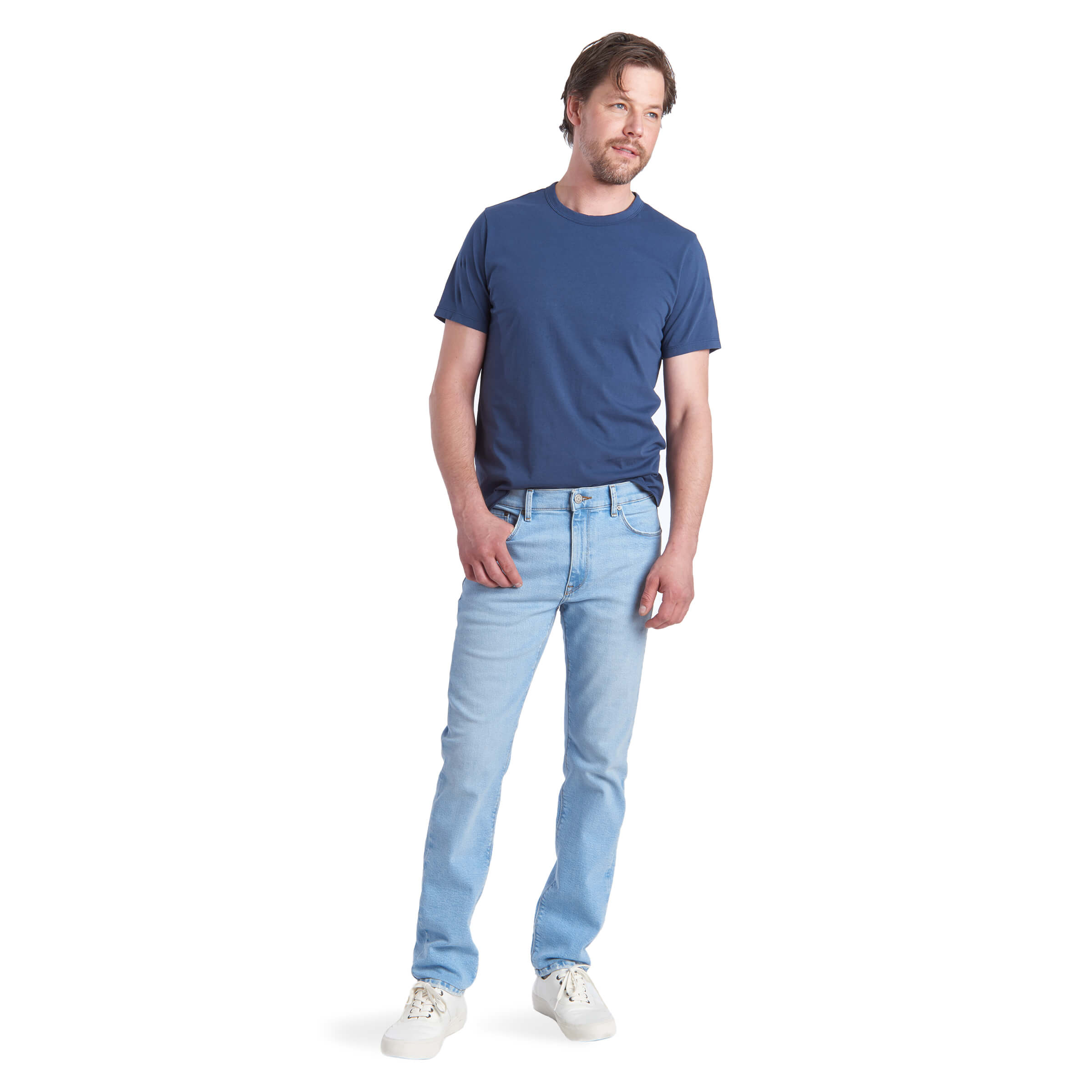 Men wearing Azul claro Slim Grand Jeans