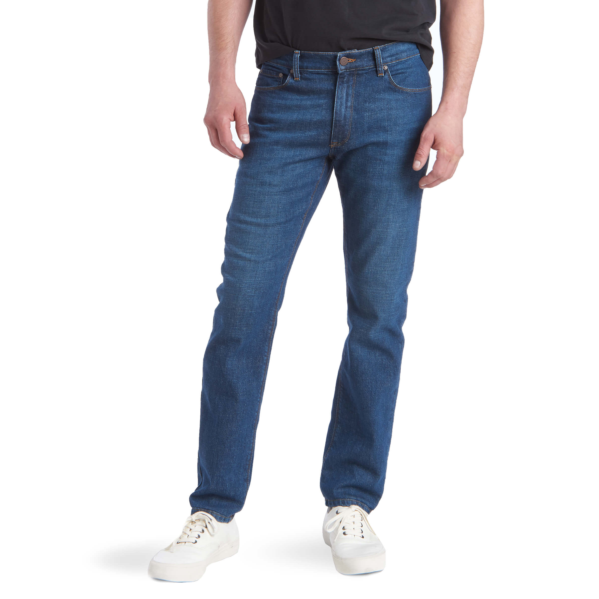 Men wearing Medium/Dark Blue Slim Charlton Jeans