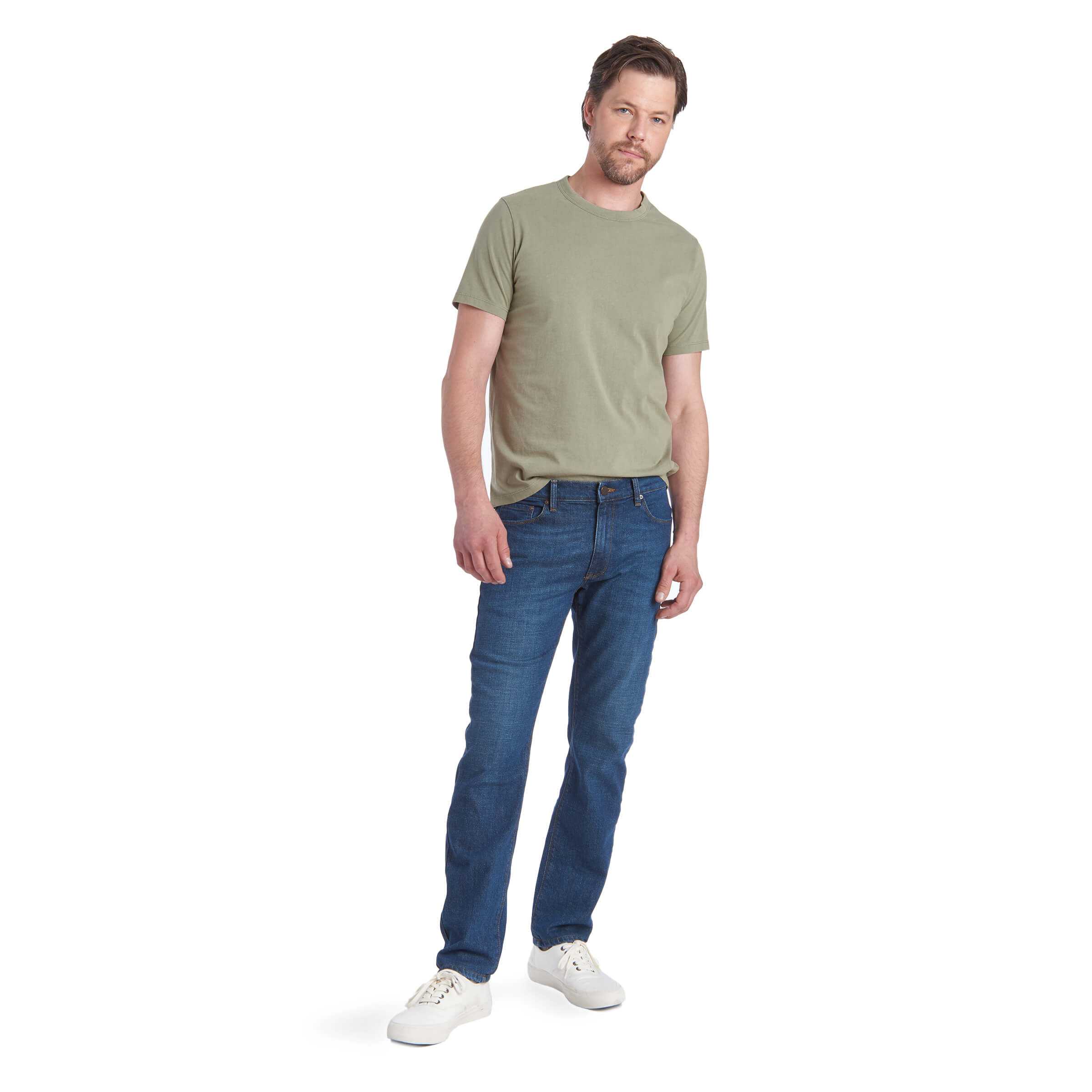 Men wearing Medium/Dark Blue Slim Charlton Jeans