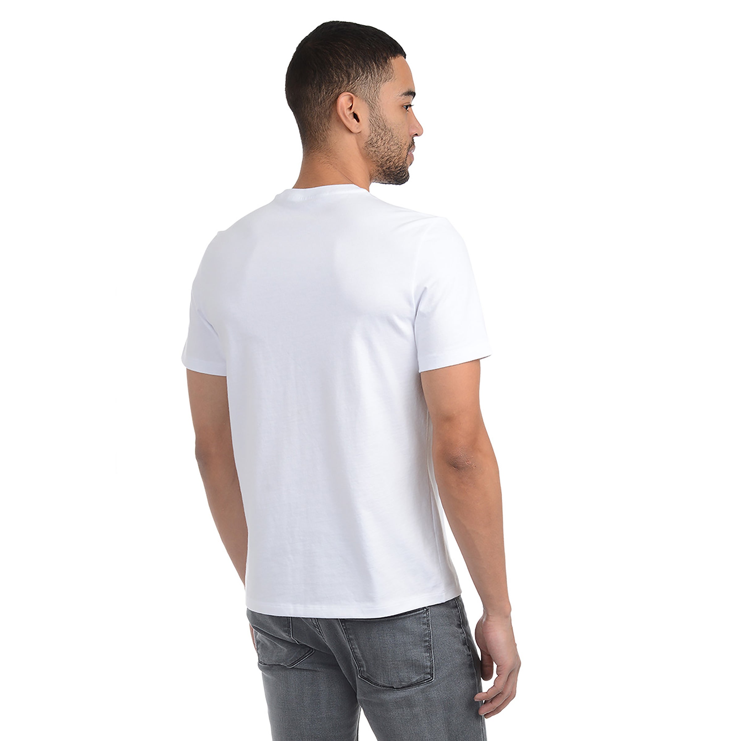 Men wearing White Heavyweight Pocket Carlton Tee