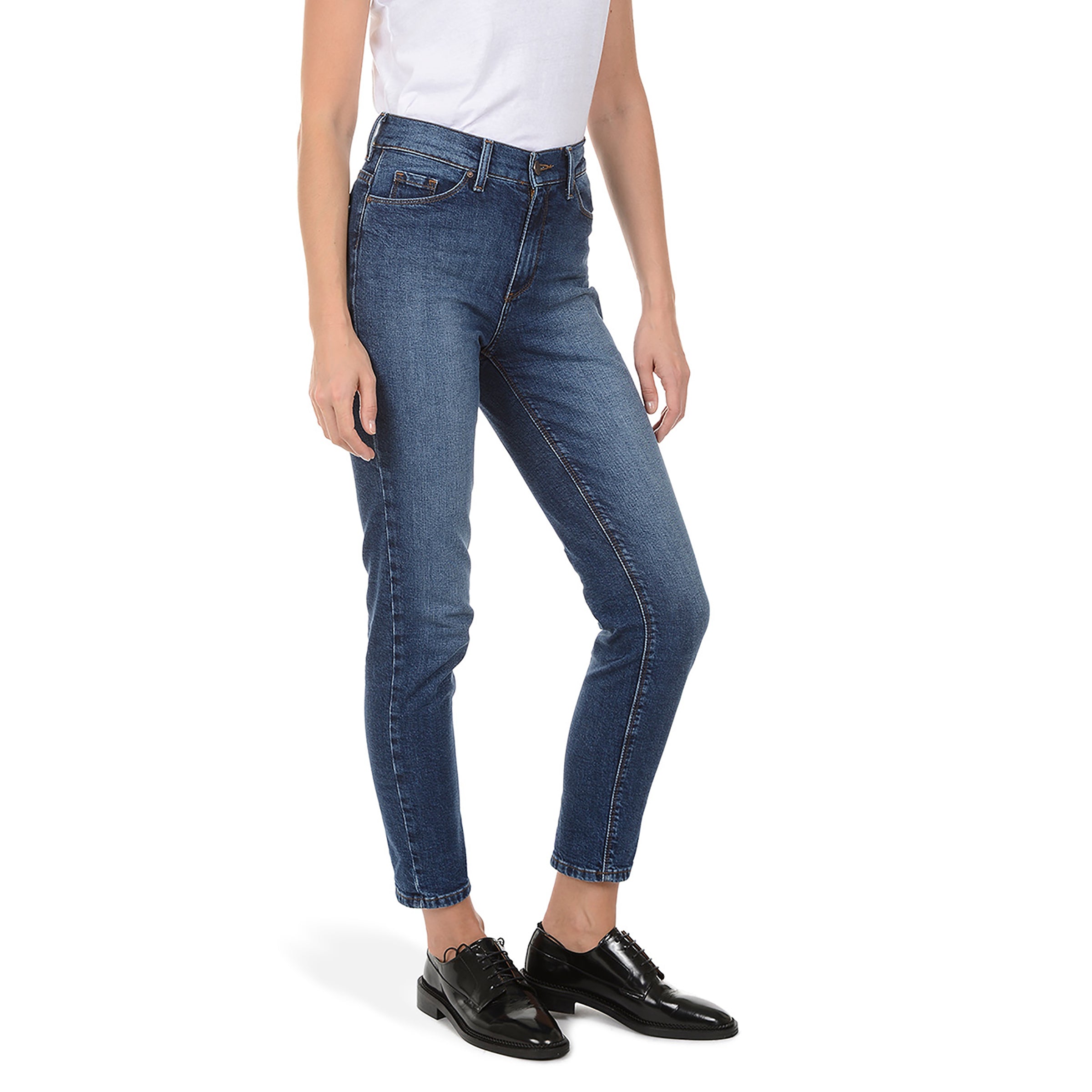Levi's® HIGH WAISTED MOM - Jeans Tapered Fit - black denim 