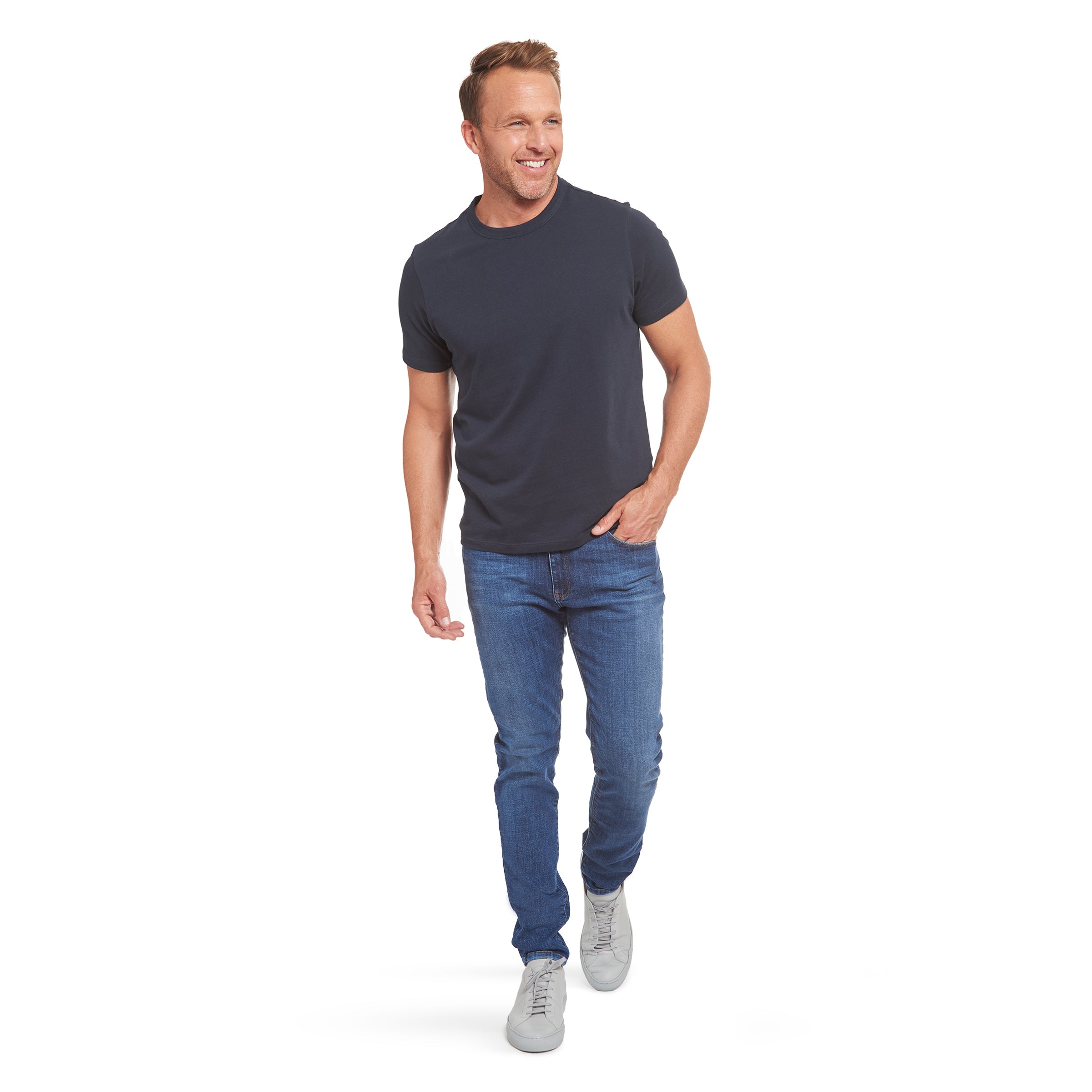 Men wearing Azul medio/claro Skinny Wooster Jeans