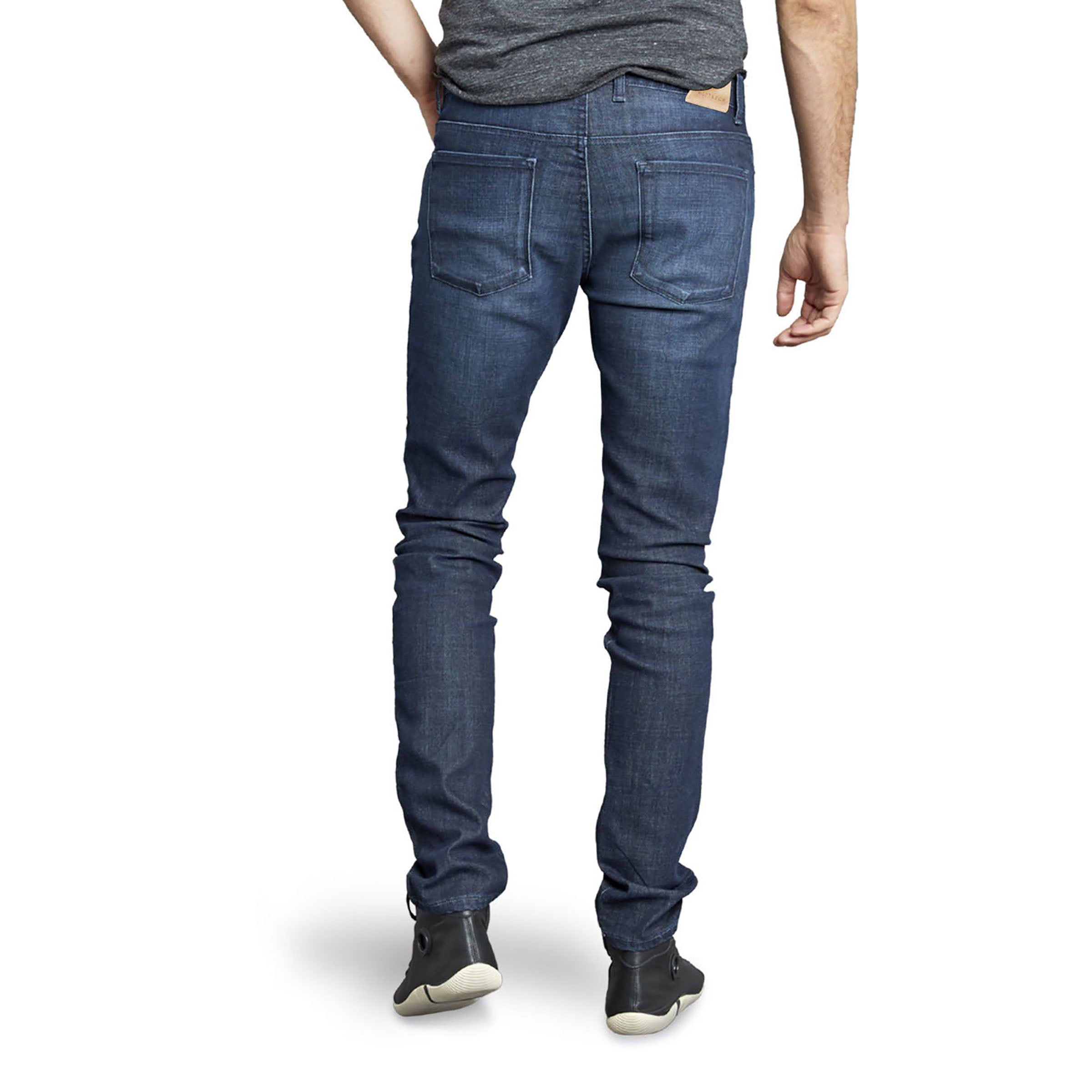 Men wearing Medium/Dark Blue Skinny Crosby Jeans