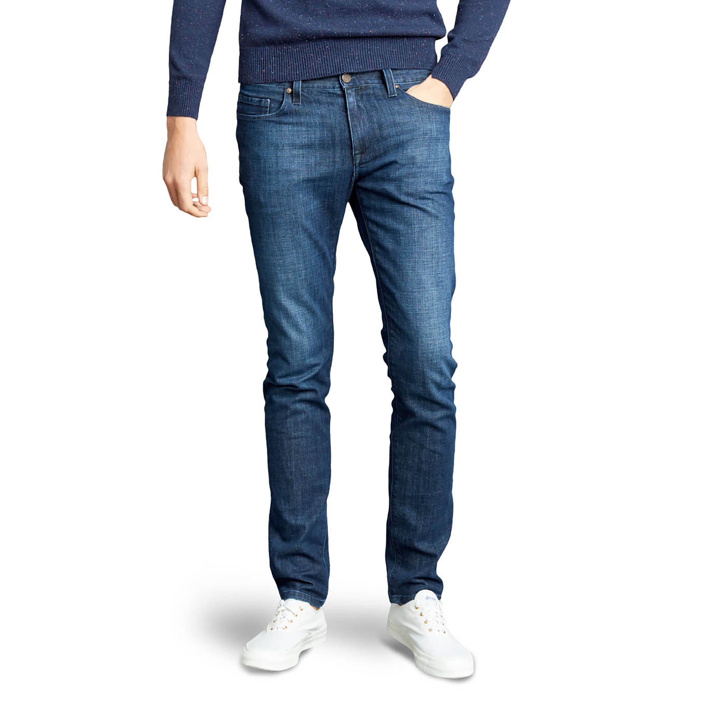 Men wearing Azul medio Skinny Mosco Jeans