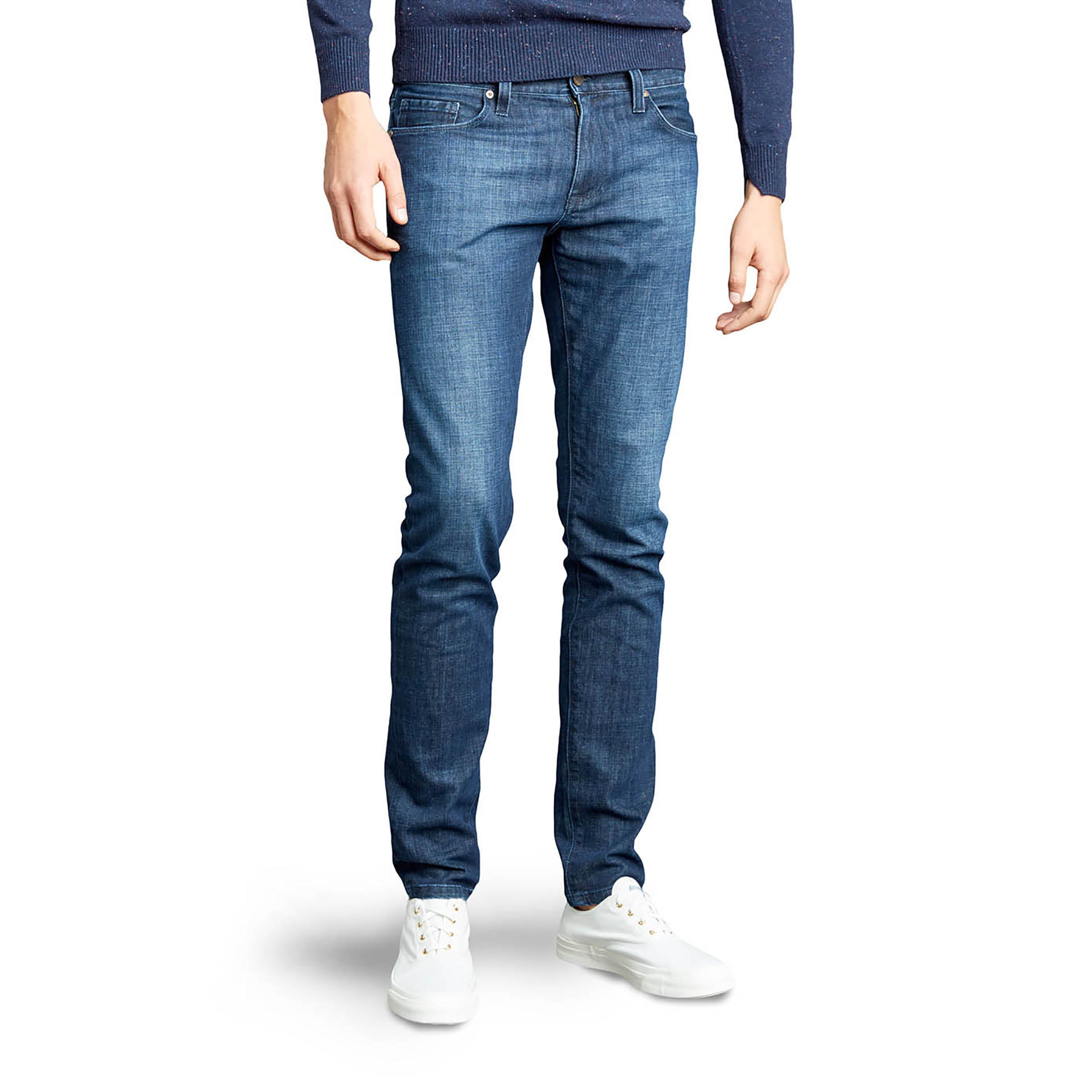 Men wearing Azul medio Skinny Mosco Jeans