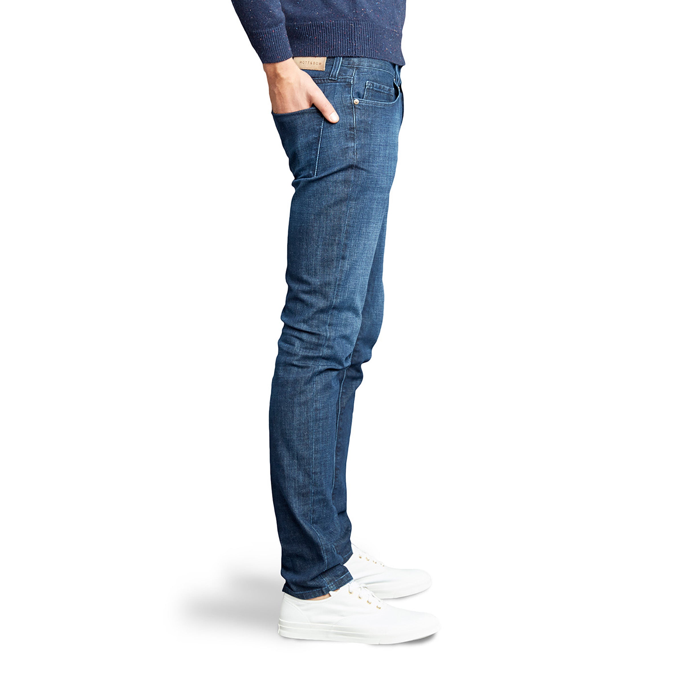 Men wearing Azul medio Skinny Mosco Jeans