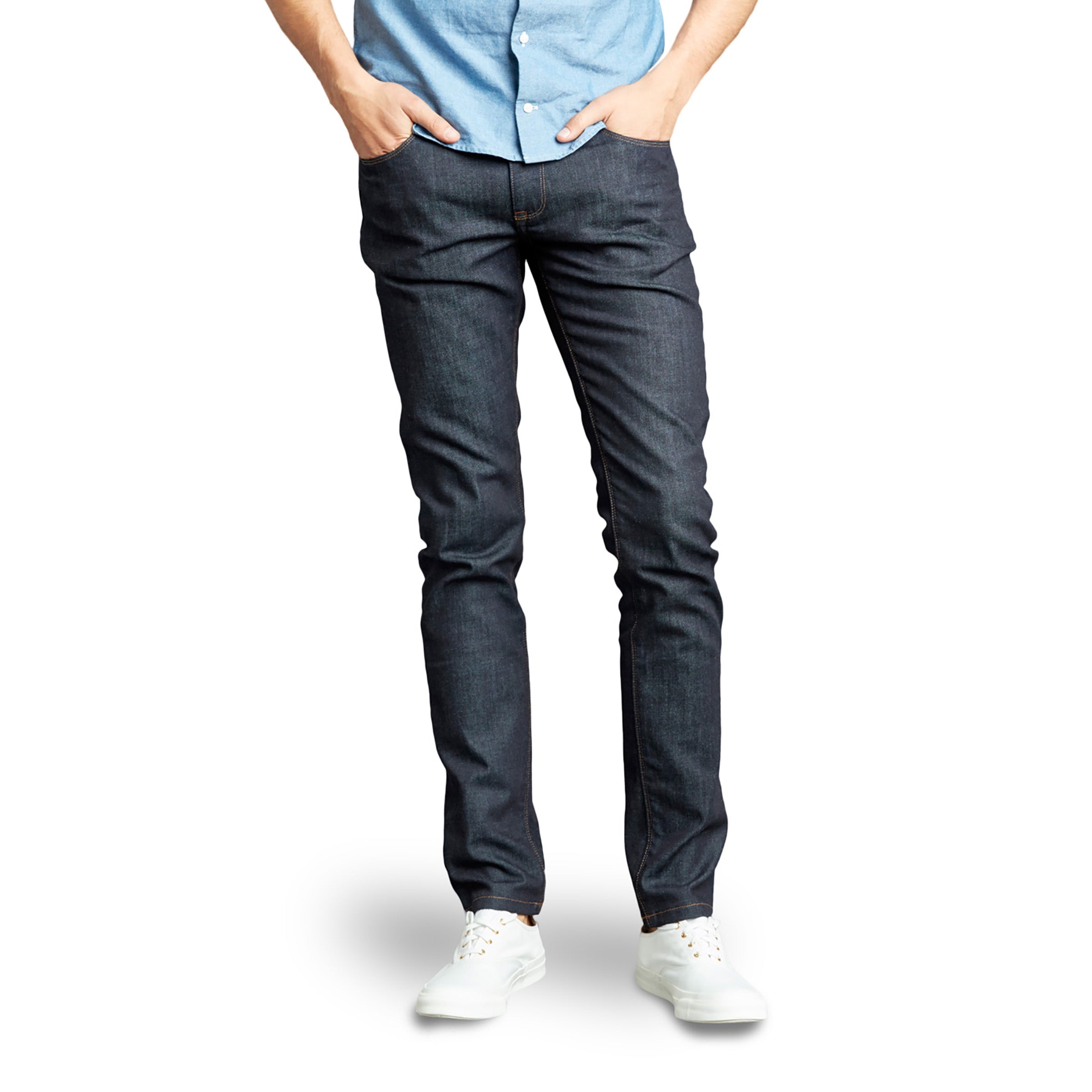 Men wearing Azul oscuro Skinny Mosco Jeans