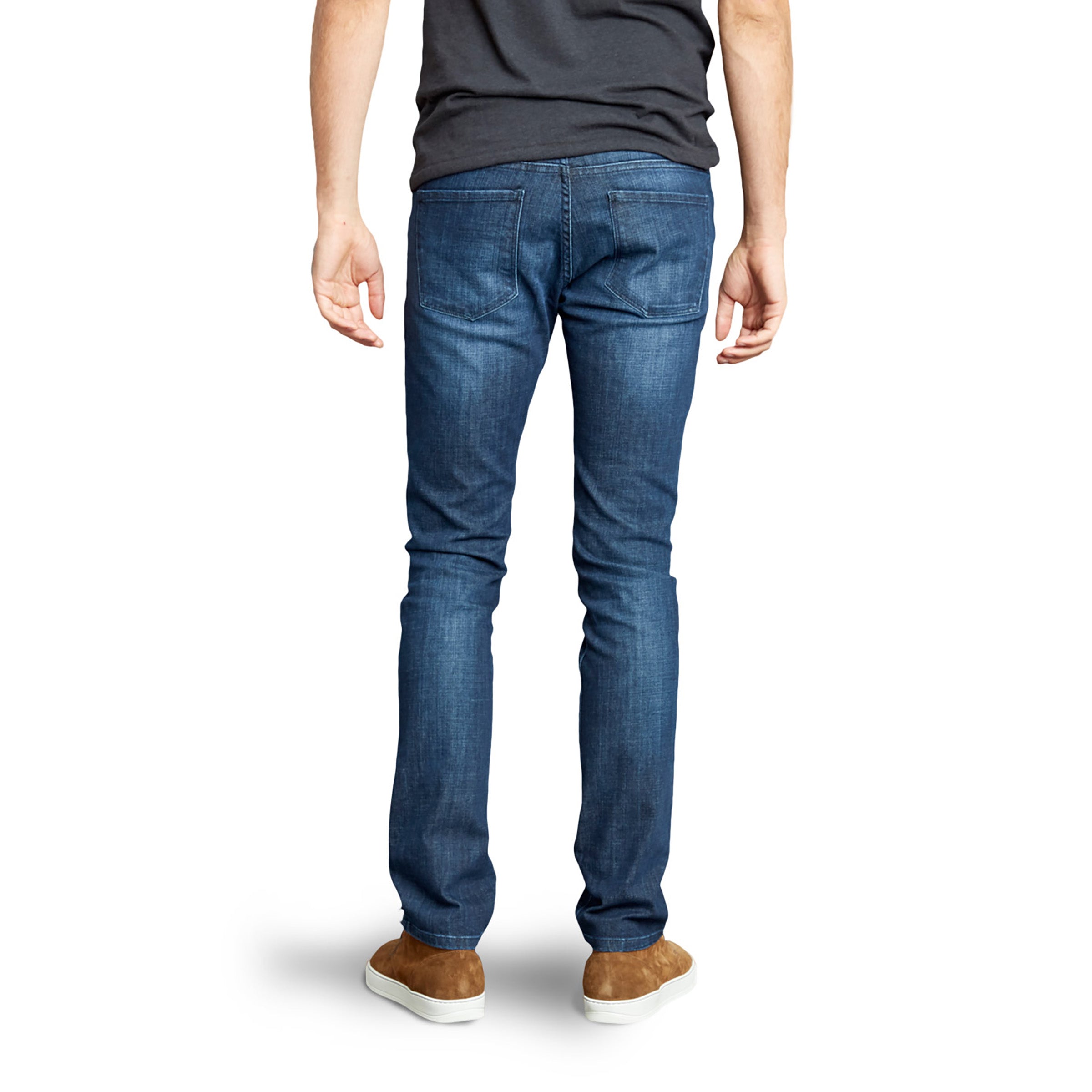 Men wearing Medium Blue Slim Mosco Jeans