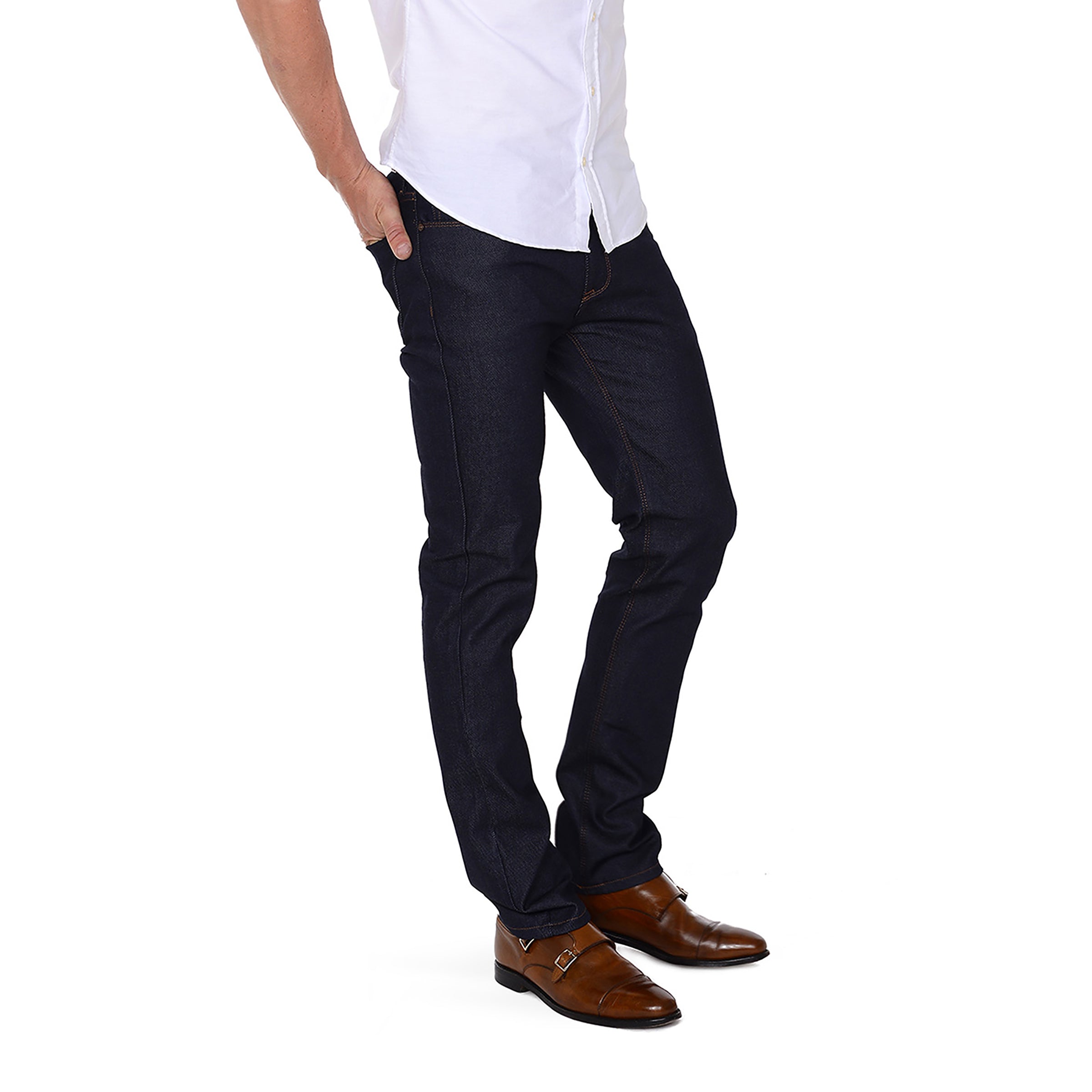 Men wearing Azul oscuro Slim Oliver Jeans