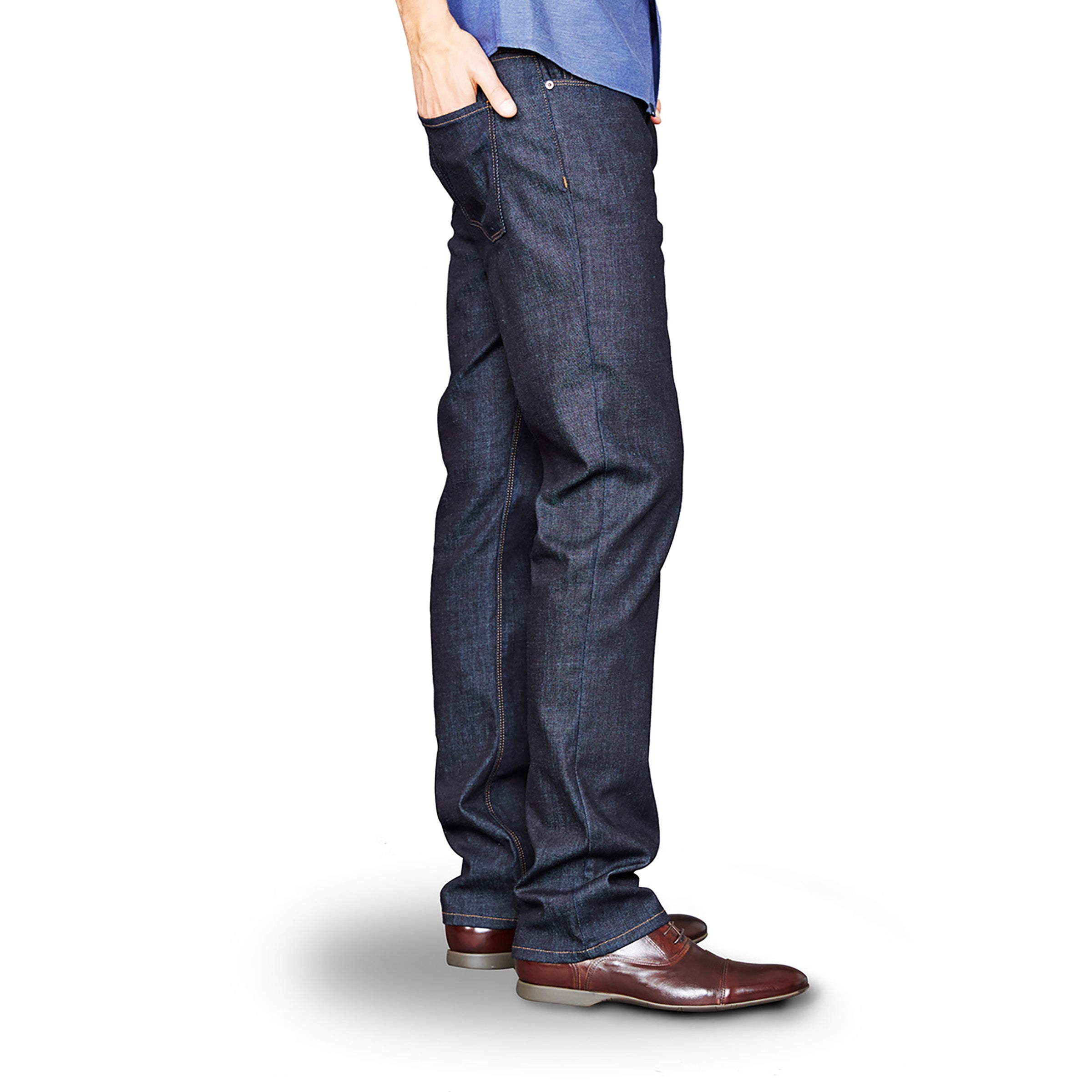 Men wearing Azul oscuro Straight Mosco Jeans