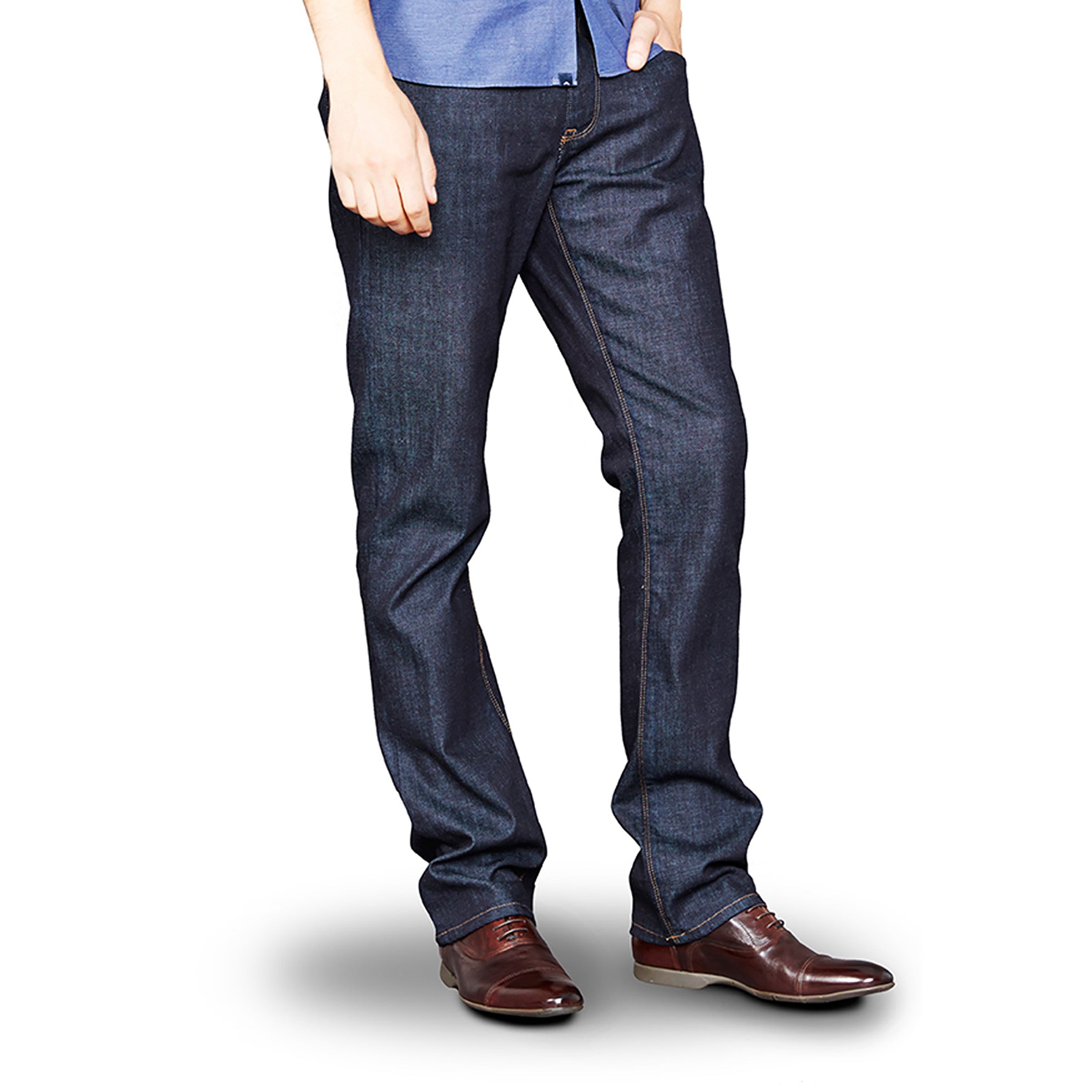 Men wearing Azul oscuro Straight Mosco Jeans