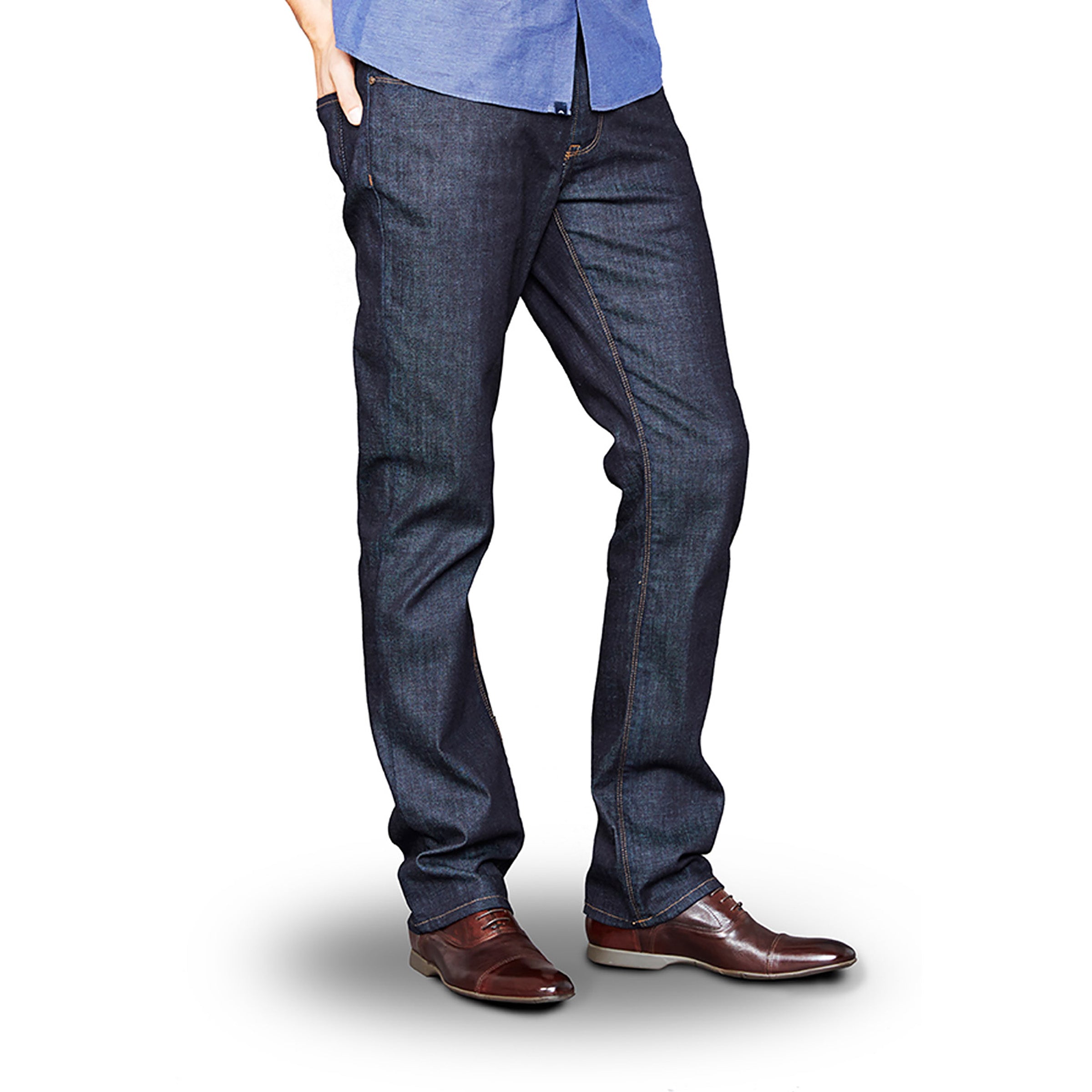 Men wearing Azul oscuro Straight Mosco Jeans