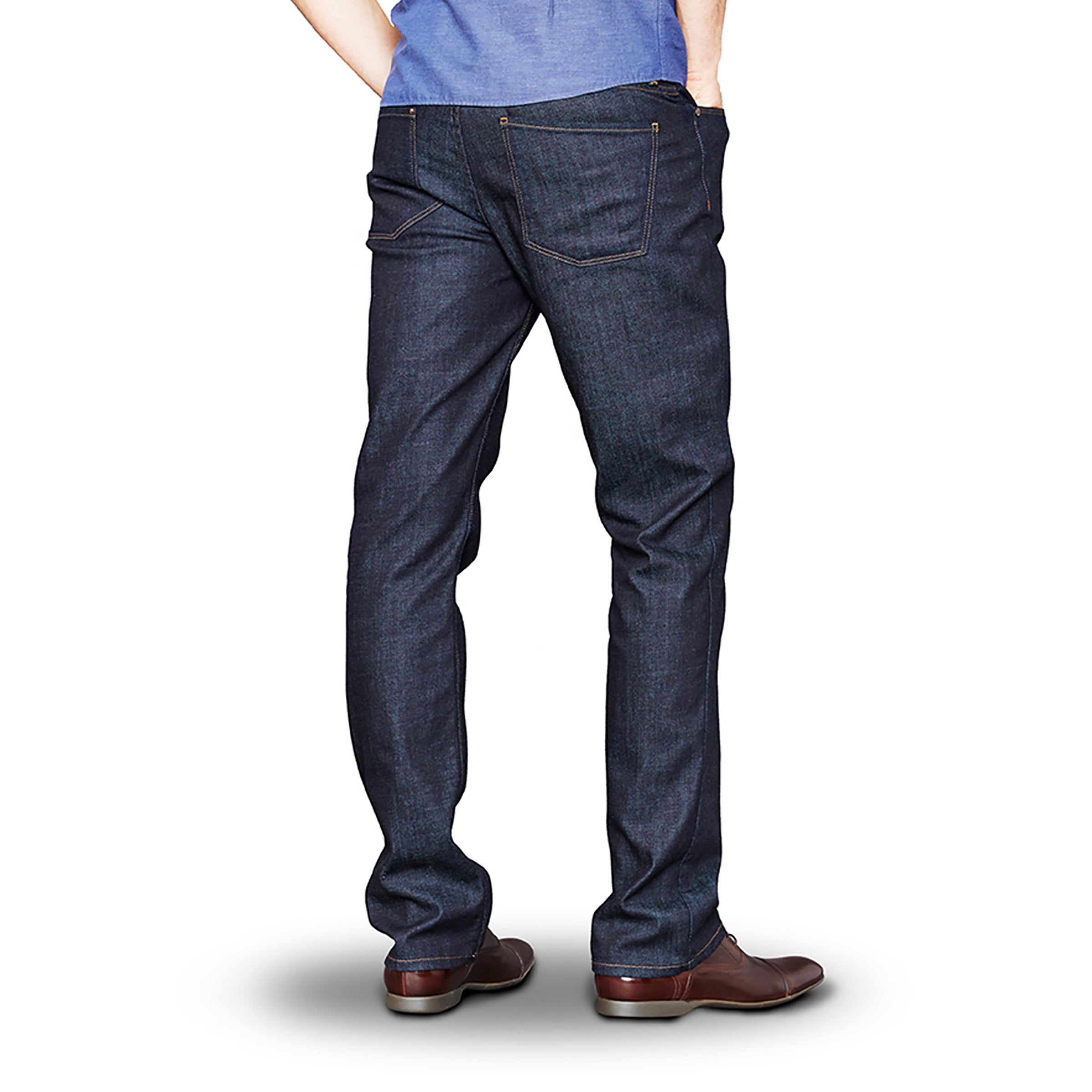 Men wearing Azul oscuro Straight Mosco Jeans