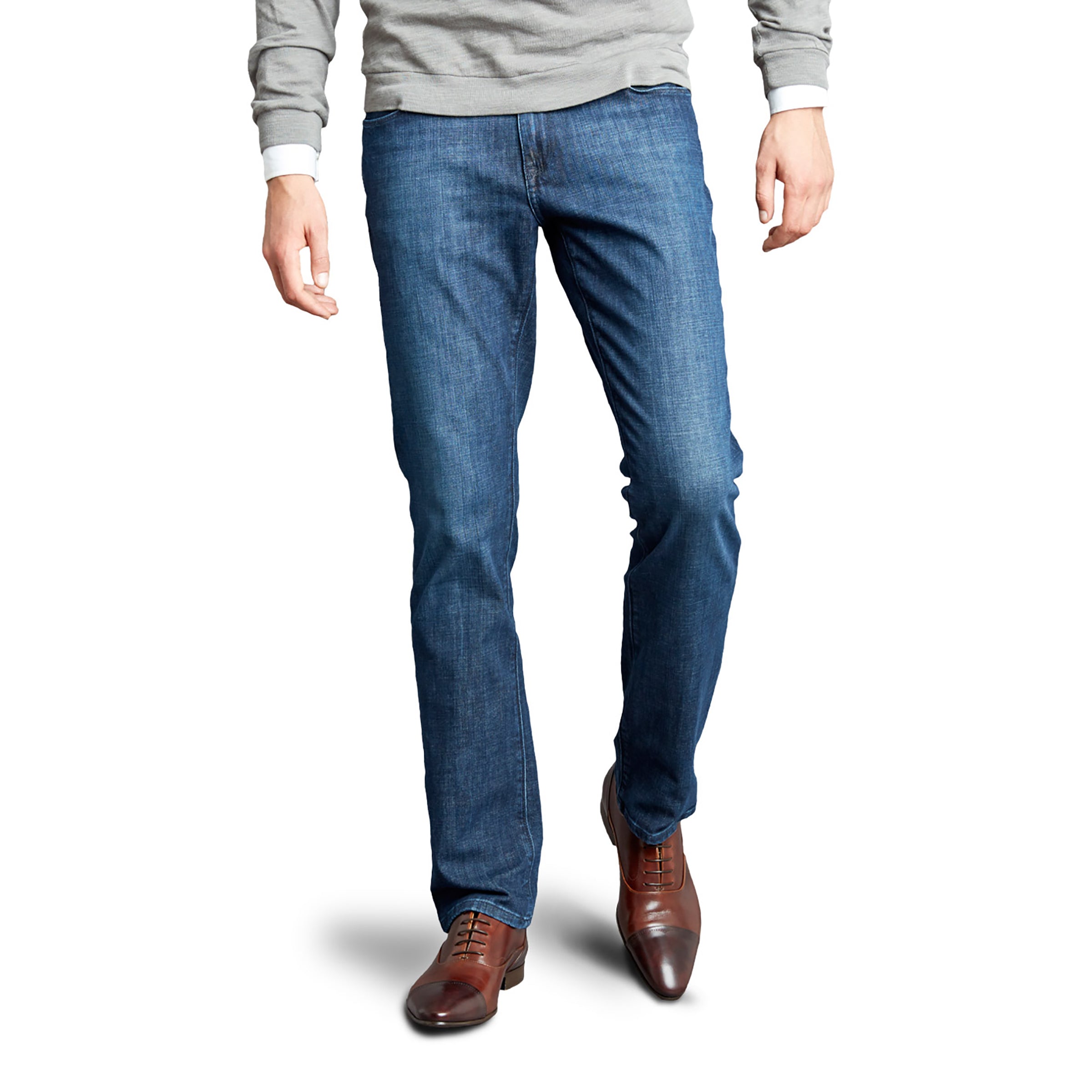 Men wearing Azul medio Straight Mosco Jeans