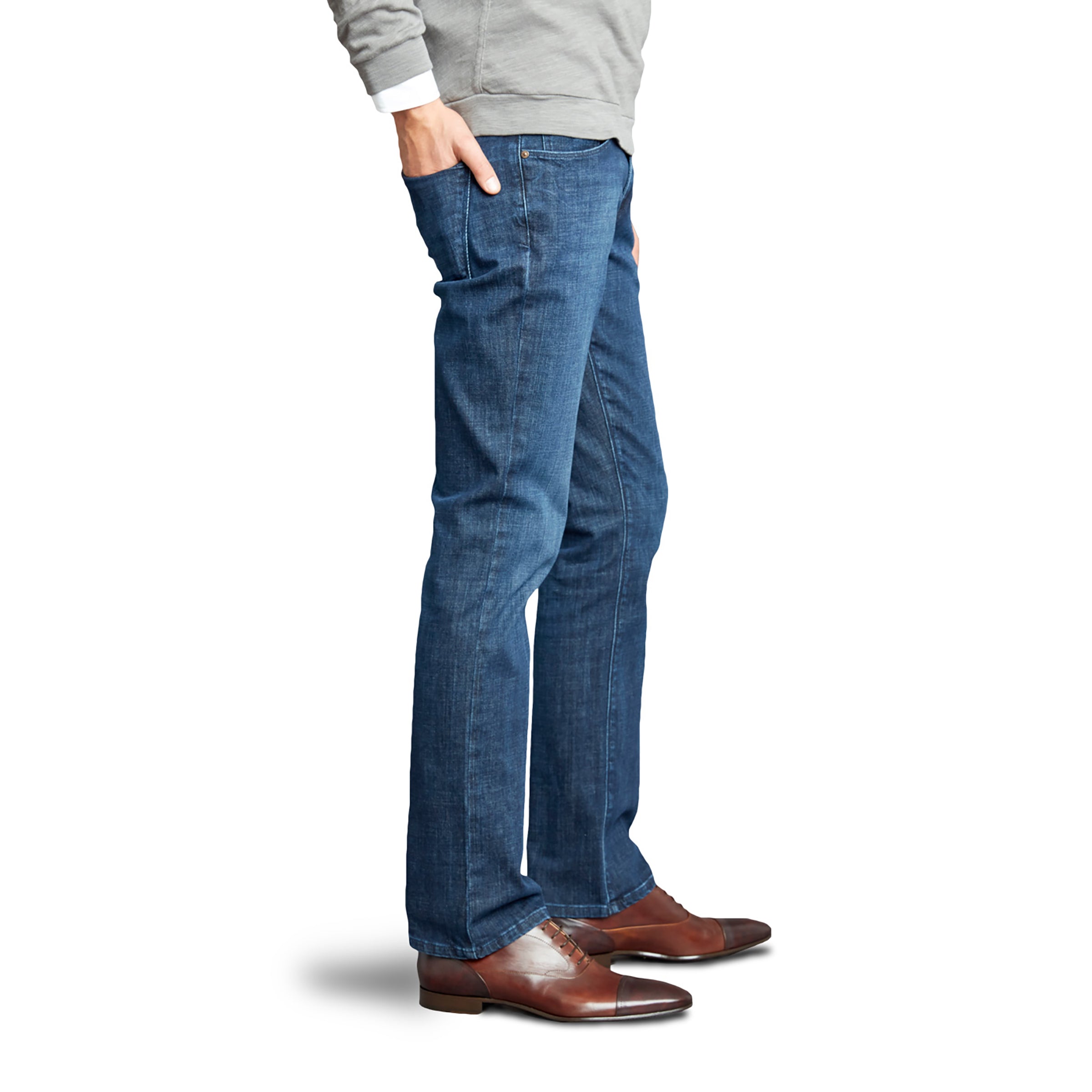 Men wearing Azul medio Straight Mosco Jeans