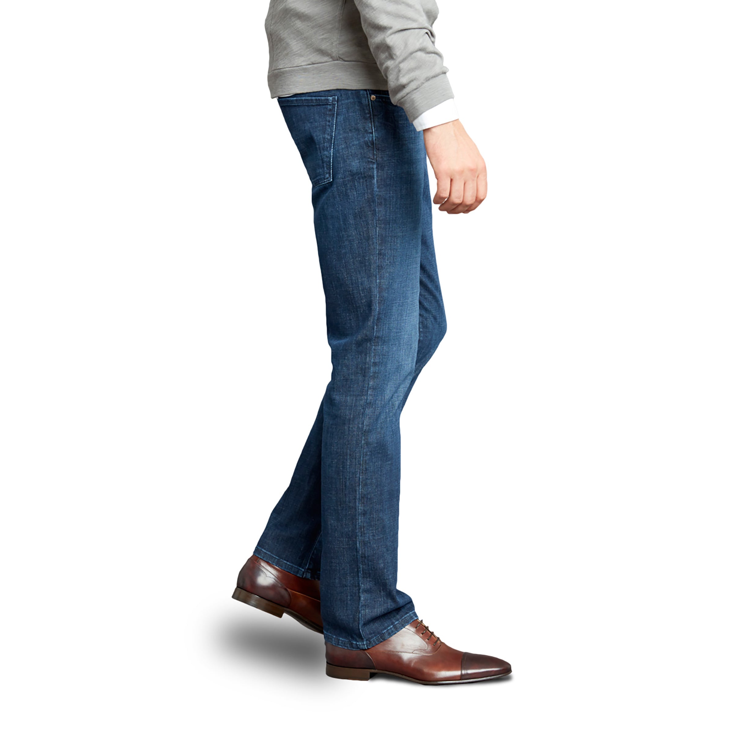 Men wearing Azul medio Straight Mosco Jeans